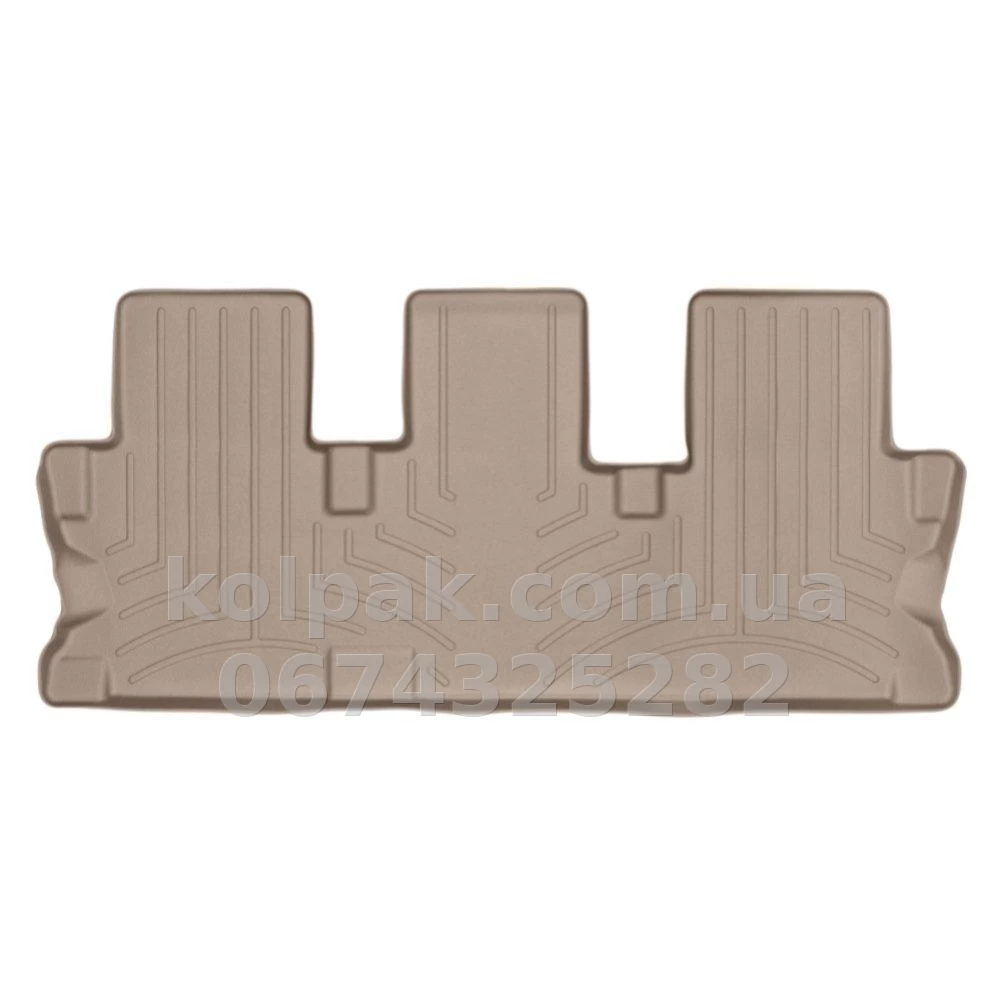 Floor mats for Toyota Highlander 2014-, 3 row, with raised edges, beige, Weathertech 456323 Floor mats for Toyota Highlander 2014-, 3 row, with raised edges, beige, Weathertech 456323 β photo 1
