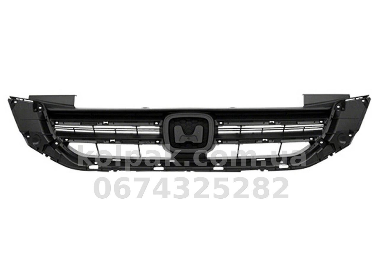Решітка радіатора Honda Accord 9 2013-2015, EUR/USA, чорна без молдингів, AVTM, 183029990 Решітка радіатора Honda Accord 9 2013-2015, EUR/USA, чорна без молдингів, AVTM, 183029990 — фото 1