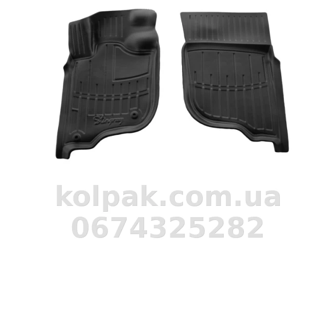 Polyurethane floor mats for Mitsubishi L200 KAOT 2006-2015 EUR, with raised edges, 2 pcs Stingray 5013212 Polyurethane floor mats for Mitsubishi L200 KAOT 2006-2015 EUR, with raised edges, 2 pcs Stingray 5013212 β photo 1