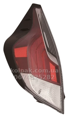 Задній лівий ліхтар Toyota Prius C 2015-2017, без ламп (LED), Depo, 312-19ABL-WC