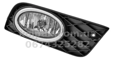 Передня права протитуманна фара Honda Civic 9 SD 2011-2013, без ламп (H11), із решіткою, Depo, 117-2010R-UQ — фото 2