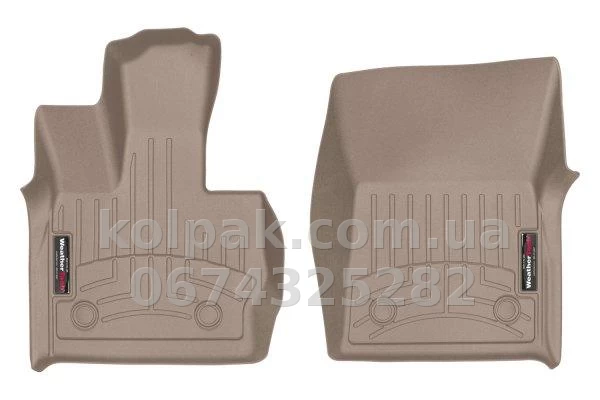 Килимки в салон Mercedes-Benz G-Class W464 2019-, з бортиком, передні, бежеві, Weathertech 4515091 Килимки в салон Mercedes-Benz G-Class W464 2019-, з бортиком, передні, бежеві, Weathertech 4515091 — фото 1