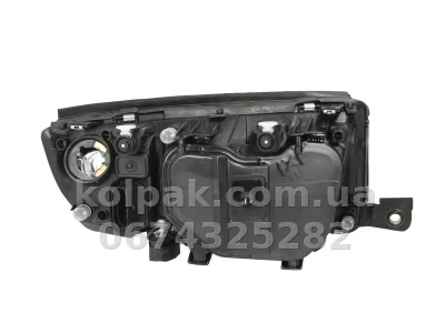 Передня ліва фара Skoda Fabia 1999-2007, H7/H3, електричне регулювання, чорна рамка, Depo, 665-1105L-LDEM2 — фото 2