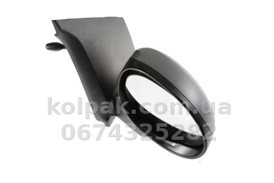 Бокове дзеркало Citroen C1/Peugeot 107/Toyota Aygo 2005-2012, у зборі, праве, механічне регулювання, ґрунтовка, AVTM, 8149XW, 186102857