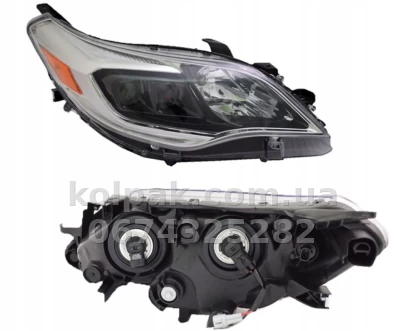 Front right headlight Toyota Avalon 2016-2018, manual adjustment, without bulbs (HB3.W5W.HB3), yellow insert, Depo, 31211D6RACN2 — photo 2