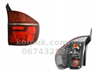Rear light BMW X5 E70 2010-2013 right (without bulbs), without bulb holder (P21W/W16W/LED), outer, Depo, 444-1961R-UE — photo 2