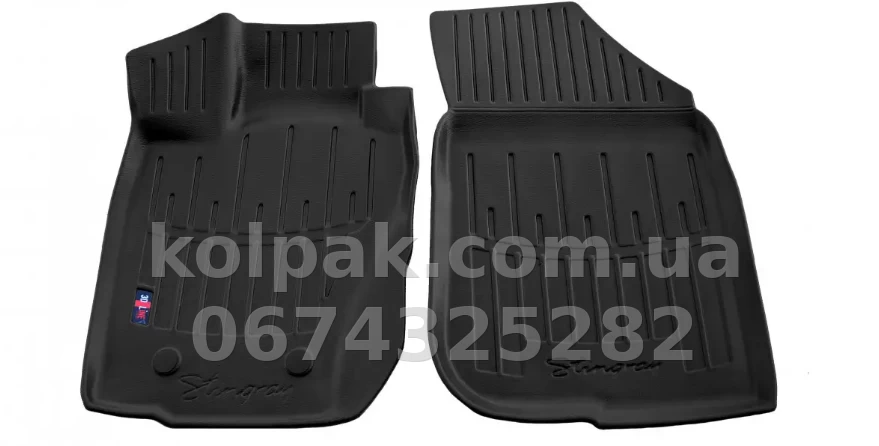 Polyurethane floor mats for Renault Duster 2010-2018, with raised edges, 2 pcs, Stingray, 5018232 Polyurethane floor mats for Renault Duster 2010-2018, with raised edges, 2 pcs, Stingray, 5018232 β photo 1