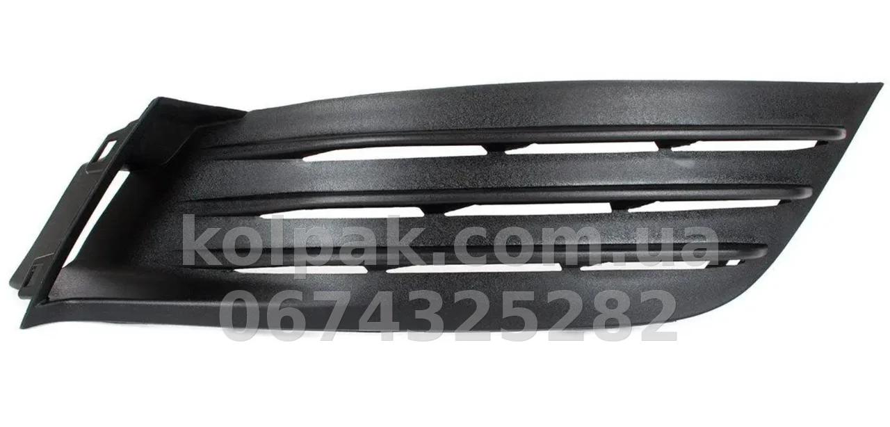 Bumper grille Renault Megane 4 2016-2022, without fog light opening, without parking sensor opening, left+right, black, AVTM, 261504086R, 185647913 Bumper grille Renault Megane 4 2016-2022, without fog light opening, without parking sensor opening, left+right, black, AVTM, 261504086R, 185647913 β photo 1
