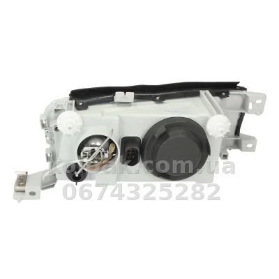 Передня ліва фара Skoda Octavia Tour 1997-2000, H4/H3, електричне регулювання, Depo, 665-1104L-LDEMN — фото 2