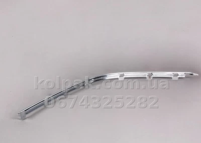 Правий молдинг переднього бампера BMW 5-Series E39 1996-2000, хром, AVTM, 51118226556, 180065928 Правий молдинг переднього бампера BMW 5-Series E39 1996-2000, хром, AVTM, 51118226556, 180065928
