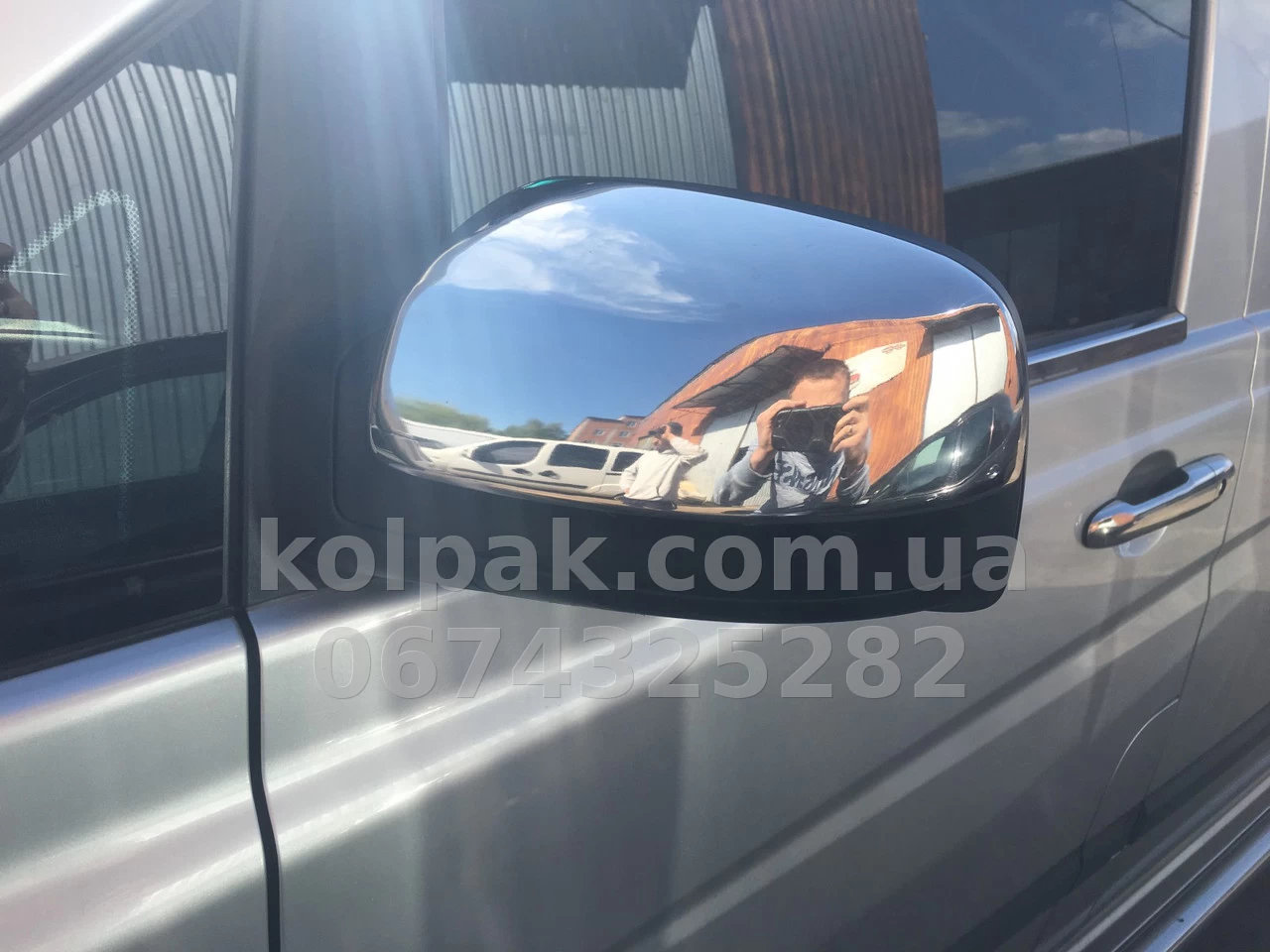 Chrome mirror covers (2 pcs) Mercedes-Benz Vito/Viano W639 2010-2014, Carmos, 6450115 Chrome mirror covers (2 pcs) Mercedes-Benz Vito/Viano W639 2010-2014, Carmos, 6450115 β photo 1