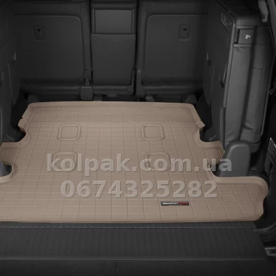 Boot mat for Toyota Land Cruiser 200/Lexus LX570 2008-, 7 seats, beige, WeatherTech 41356 Boot mat for Toyota Land Cruiser 200/Lexus LX570 2008-, 7 seats, beige, WeatherTech 41356 β photo 2