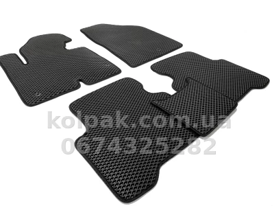 Килимки в салон Hyundai Santa Fe 2012-2018, EVA, чорні, 5 шт., AVTM BLCEV1236 — фото 2