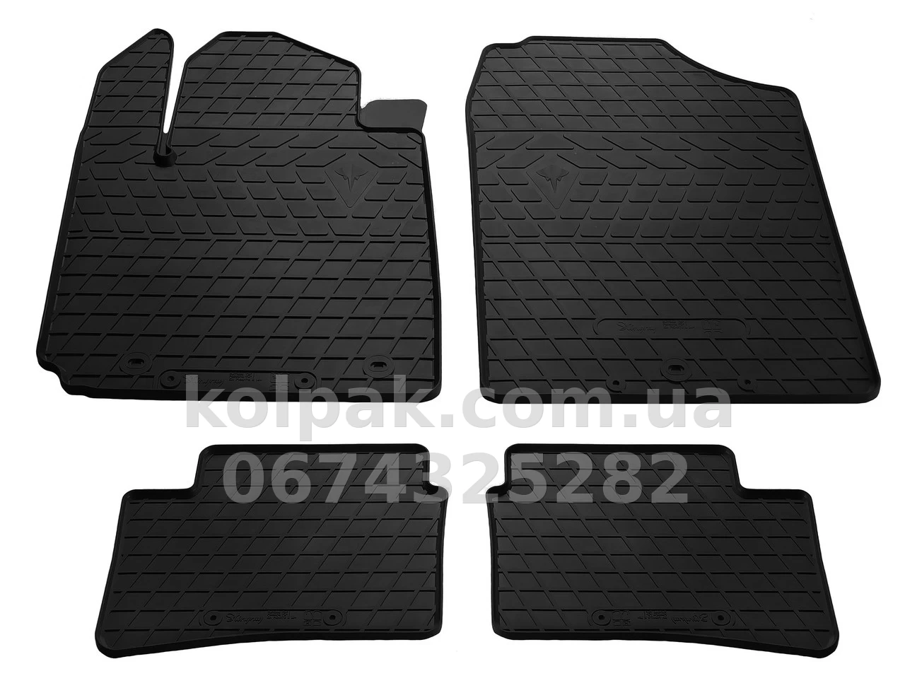 Floor mats for Kia Picanto 3 2016-, 4 pcs, Stingray, 1010134 Floor mats for Kia Picanto 3 2016-, 4 pcs, Stingray, 1010134 β photo 1