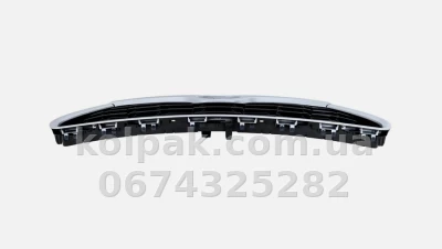 Radiator grille Toyota Highlander 2019-, black gloss, with chrome moulding, without opening for camera, AVTM, 187085991 — photo 5