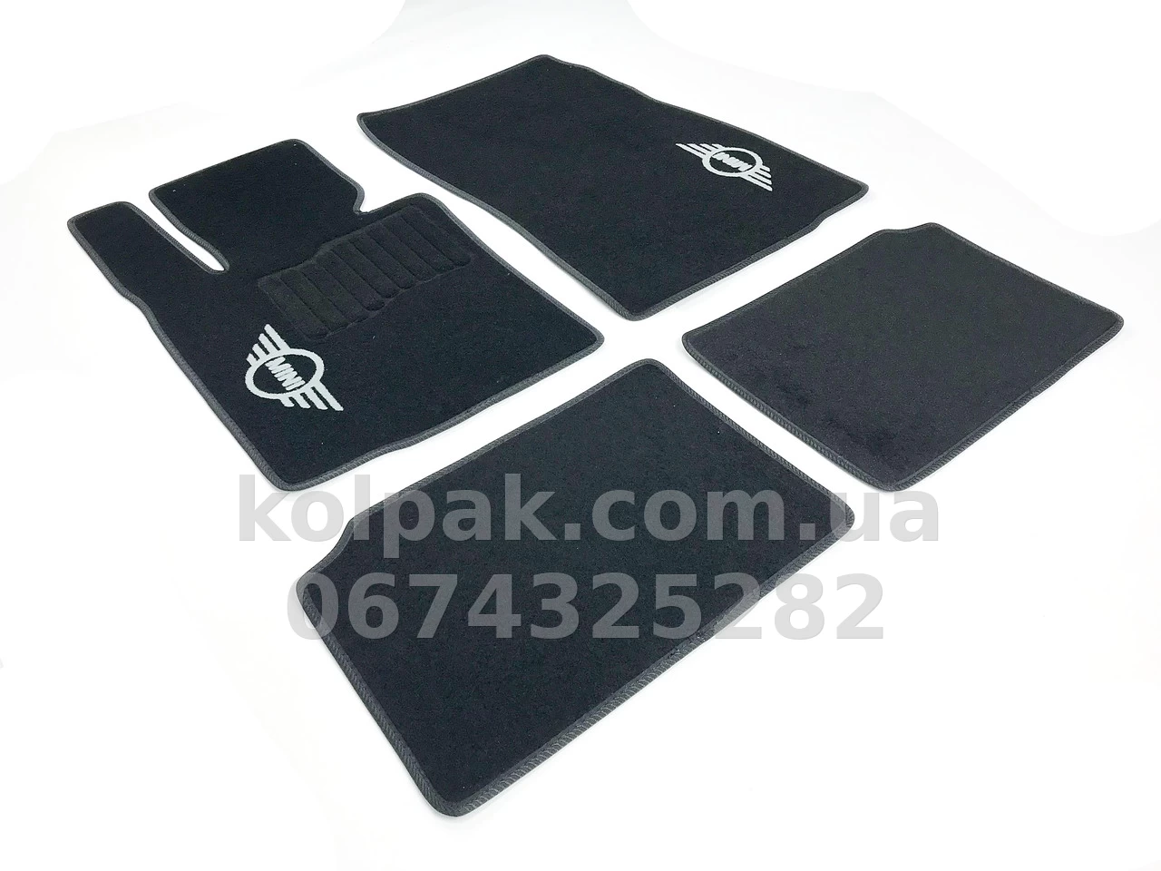 Carpet floor mats for Mini Cooper/Countryman R60 2010-2016, black, 4 pcs, AVTM BLCCR1381 Carpet floor mats for Mini Cooper/Countryman R60 2010-2016, black, 4 pcs, AVTM BLCCR1381 β photo 1