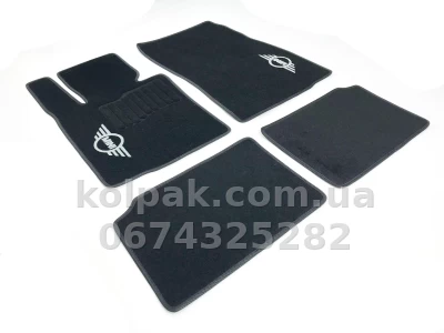 Ворсові килимки в салон Mini Cooper/Countryman R60 2010-2016, чорні, 4 шт., AVTM BLCCR1381 Ворсові килимки в салон Mini Cooper/Countryman R60 2010-2016, чорні, 4 шт., AVTM BLCCR1381