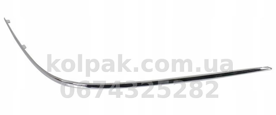 Правий молдинг переднього бампера Mercedes-Benz S-Class W220 2002-2005, хром, AVTM, A2208850674, 184603922 Правий молдинг переднього бампера Mercedes-Benz S-Class W220 2002-2005, хром, AVTM, A2208850674, 184603922 — фото 1