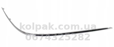 Правий молдинг переднього бампера Mercedes-Benz S-Class W220 2002-2005, хром, AVTM, A2208850674, 184603922 Правий молдинг переднього бампера Mercedes-Benz S-Class W220 2002-2005, хром, AVTM, A2208850674, 184603922