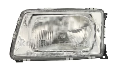 Передня ліва фара Audi 100 1982-1991, механічне регулювання, без ламп (H4/W5W), крім 200, Depo, 4411108LLDE