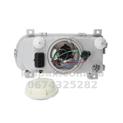 Front right headlight Skoda Felicia 1994-2012/1997, H4, electric adjustment, Depo, 665-1102R-LD-EM — photo 2
