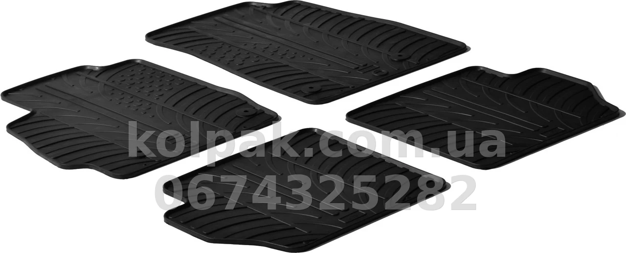 Floor mats for Mazda 2 2007-2014, GledRing, GR 0210 Floor mats for Mazda 2 2007-2014, GledRing, GR 0210 β photo 1