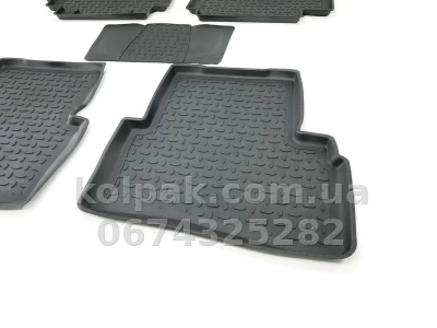 Floor mats for Hyundai Creta 2016-, Rubber, 5 pcs, Seintex, 87517 — photo 6