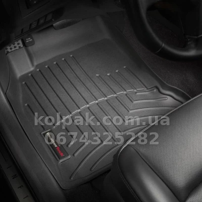 Floor mats for Infiniti FX 2003-2009, with raised edges, front, black, Weathertech 440921 Floor mats for Infiniti FX 2003-2009, with raised edges, front, black, Weathertech 440921 β photo 2