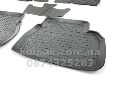 Floor mats for Chevrolet Epica 2006-2012, Rubber, 5 pcs, Seintex, 82233 — photo 6
