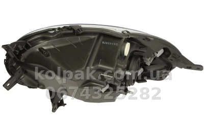 Front right headlight Nissan Micra K12 2003-2007, H4, electric adjustment, chrome-plated frame, Depo, 215-1194R-LD-EM — photo 2