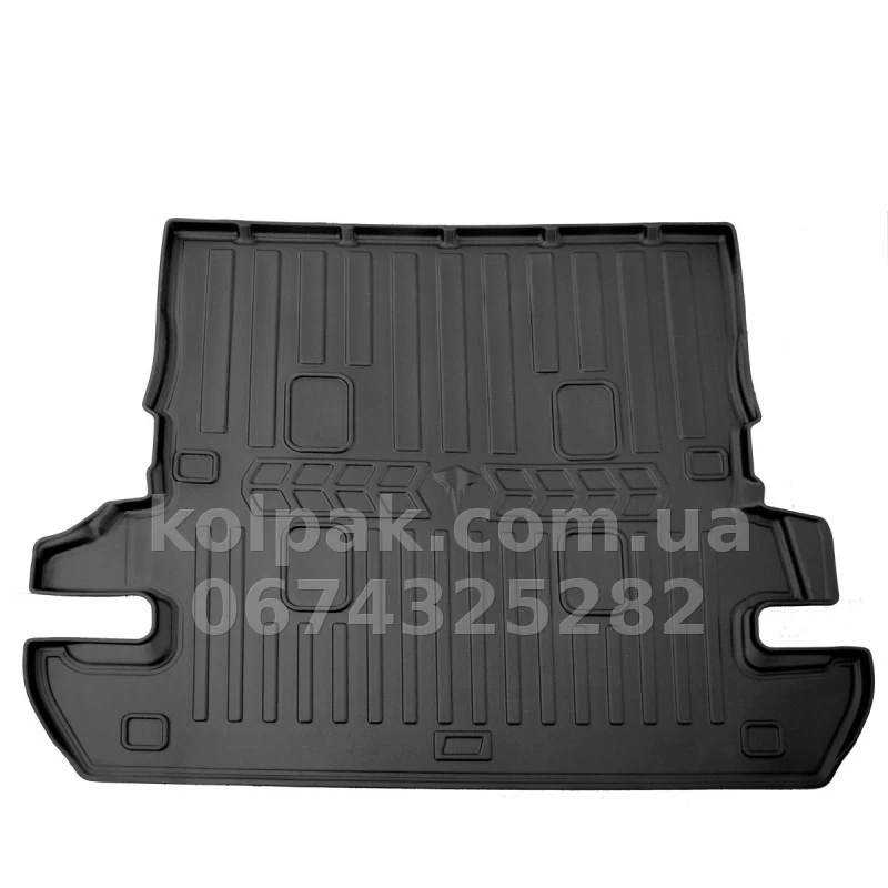 Poliuretanowa mata do bagażnika Toyota Land Cruiser 200 2007-2021/Lexus LX 2008-2021, 7 miejsc, z podwyższonymi rantami, Stingray 6022331 Poliuretanowa mata do bagażnika Toyota Land Cruiser 200 2007-2021/Lexus LX 2008-2021, 7 miejsc, z podwyższonymi rantami, Stingray 6022331 — zdjęcie 1