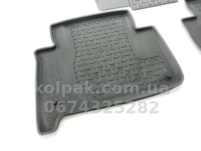 Floor mats for Audi Q7 2006-2015, Rubber, 5 pcs, Seintex, 85548 — photo 3