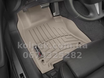 Floor mats for Infiniti Q50 2014-2017, front, beige, Weathertech 455861 Floor mats for Infiniti Q50 2014-2017, front, beige, Weathertech 455861 β photo 2