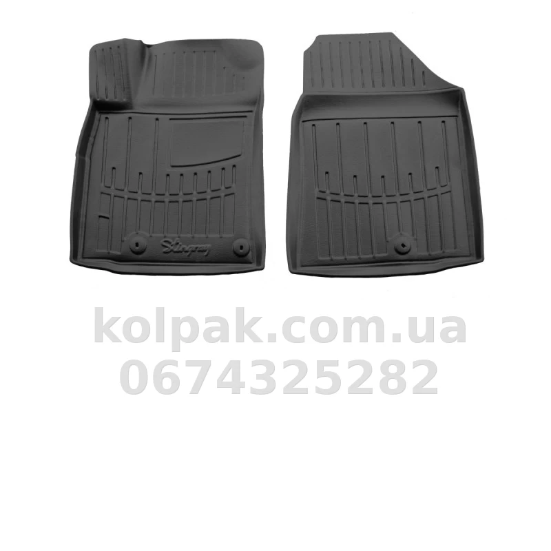 Polyurethane floor mats for Hyundai Ioniq electric 2016-2019 with raised edges, 2 pcs Stingray 5009422 Polyurethane floor mats for Hyundai Ioniq electric 2016-2019 with raised edges, 2 pcs Stingray 5009422 β photo 1