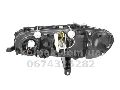 Front right headlight Opel Omega B 1997-1999, H7/H1, electric adjustment, Depo, 442-1119R-LD-EM — photo 2