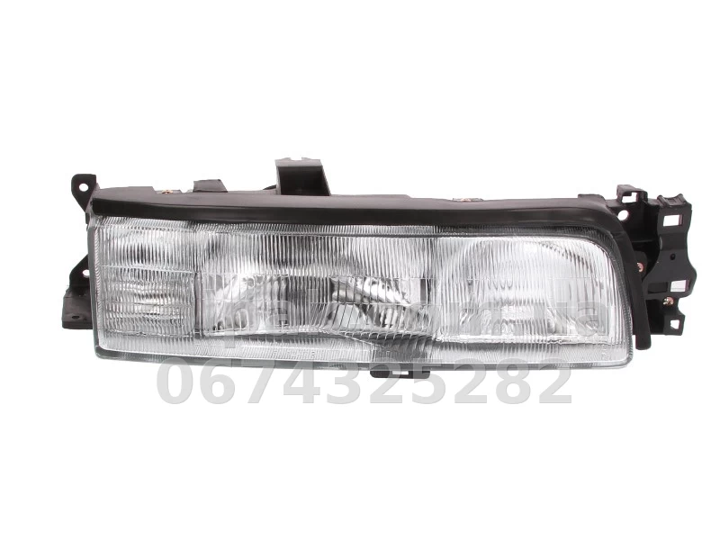 Front right headlight Mazda 626 (GD) 1987-1991, H4/H1, manual adjustment, Depo, 216-1115R-LD-E Front right headlight Mazda 626 (GD) 1987-1991, H4/H1, manual adjustment, Depo, 216-1115R-LD-E β photo 1