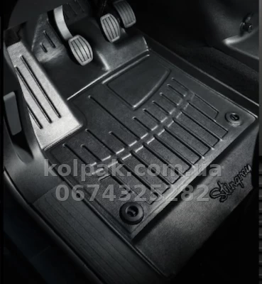 Поліуретанові килимки в салон RIVIAN R1S 2022 — з бортиком, 3 шт. Stingray 5089023