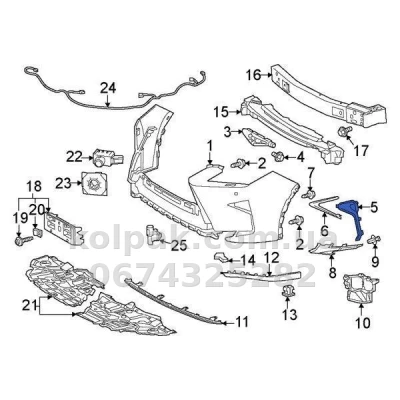 Kratka zderzaka prawa Lexus RX 2015-2020, z otworem na światło przeciwmgielne, bez listwy, AVTM, 5,3141E+55, 188157912 Kratka zderzaka prawa Lexus RX 2015-2020, z otworem na światło przeciwmgielne, bez listwy, AVTM, 5,3141E+55, 188157912 — zdjęcie 2