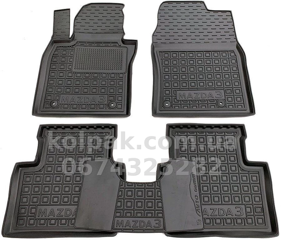 Floor mats for Mazda 3 2019-, Avto-Gumm, 11765 Avto-Gumm Floor mats for Mazda 3 2019-, Avto-Gumm, 11765 Avto-Gumm β photo 1