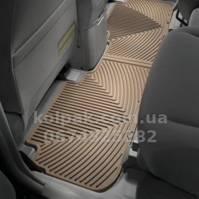 Floor mats for Toyota Highlander 2008-2014, rear, beige, Weathertech W121TN — photo 2
