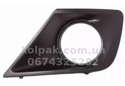 Ліва решітка бампера Peugeot 207 2009-2012, чорна, AVTM, 7452ZY, 185508917
