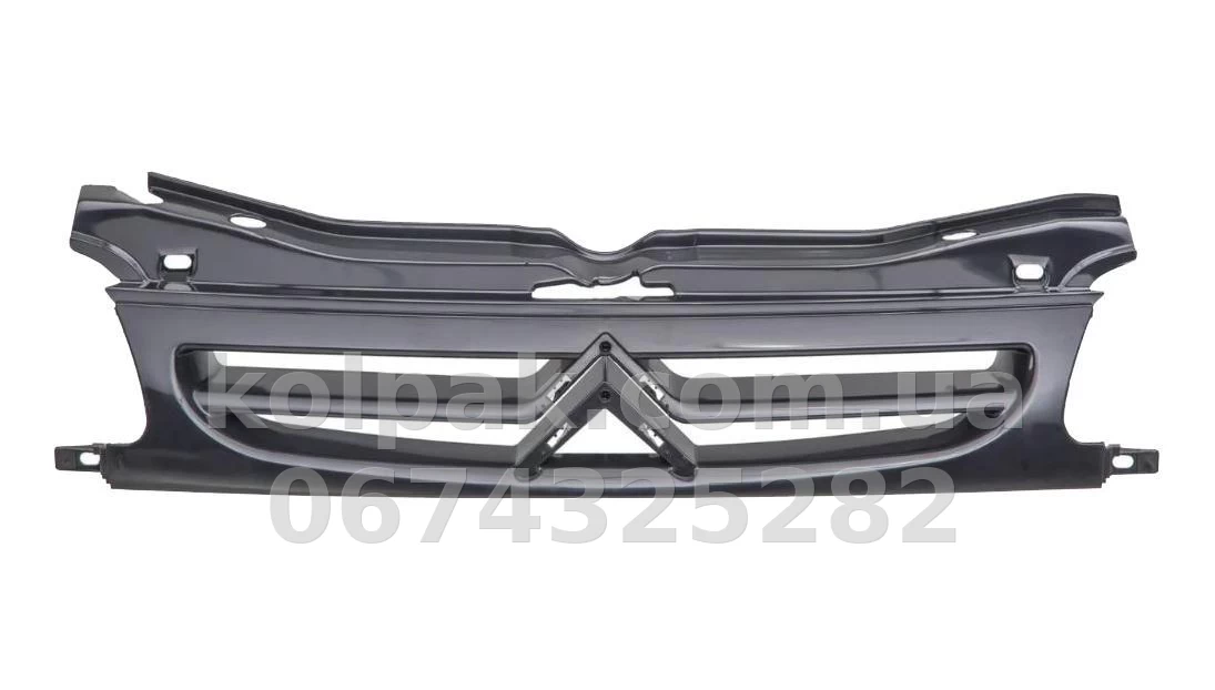 Решітка радіатора Citroen Berlingo/Peugeot Partner 1997-2002, під фарбування, AVTM, 180550990 Решітка радіатора Citroen Berlingo/Peugeot Partner 1997-2002, під фарбування, AVTM, 180550990 — фото 1