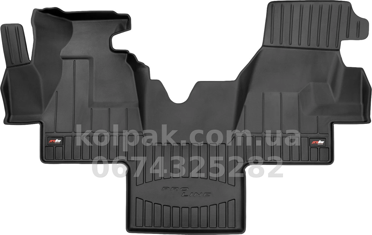 Floor mats for Mercedes-Benz Sprinter W901-W905/Volkswagen LT 1995-2006, 1 row, Proline 3D, Frogum, FG 3D409378 Floor mats for Mercedes-Benz Sprinter W901-W905/Volkswagen LT 1995-2006, 1 row, Proline 3D, Frogum, FG 3D409378 β photo 1