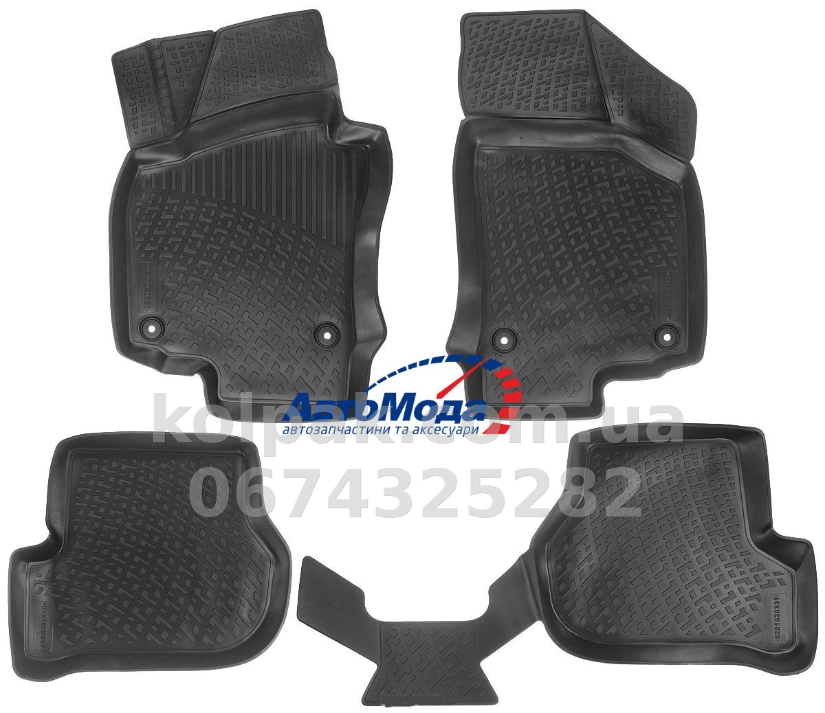 Polyurethane floor mats for Volkswagen Jetta 2005-2011, L.Locker, 201020301 Polyurethane floor mats for Volkswagen Jetta 2005-2011, L.Locker, 201020301 β photo 1
