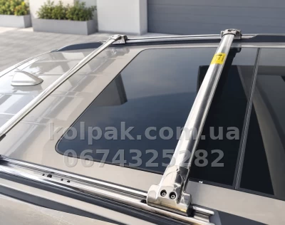 Поперечки HAVOC на інтегровані рейлінги Jeep Grand Cherokee WK2 2011–2021, хром Поперечки HAVOC на інтегровані рейлінги Jeep Grand Cherokee WK2 2011–2021, хром — фото 5