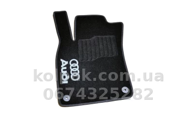 Ворсові килимки в салон Audi A6 С6 2006-2011, чорні, 5 шт., AVTM BLCCR1023 — фото 3
