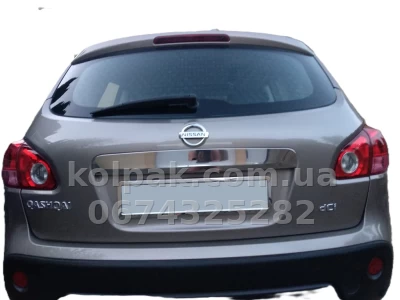 Chrome-plated trim above the number plate (with button) Nissan Qashqai 2007-2013, Carmos, 6452953 — photo 3