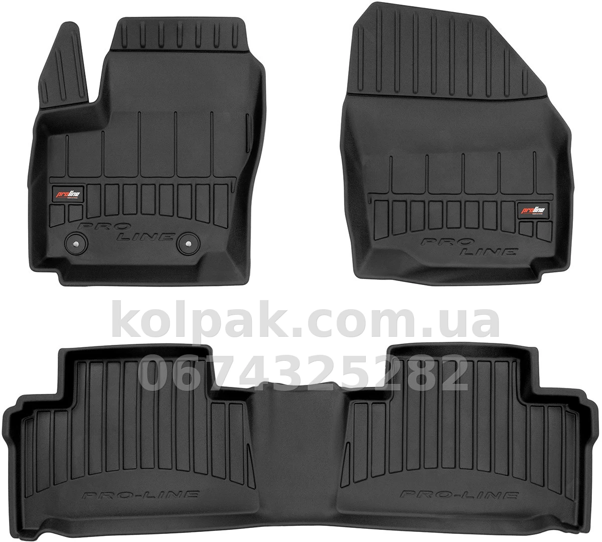 Floor mats for Ford S-Max 2006-2014, 1-2 row, Proline 3D, Frogum, FG 3D425880 Floor mats for Ford S-Max 2006-2014, 1-2 row, Proline 3D, Frogum, FG 3D425880 β photo 1