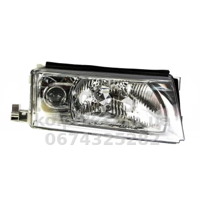 Передня права фара Skoda Octavia Tour 2000-2012, H4/H3, електричне регулювання, без моторчика, Depo, 665-1106R-LDEMF