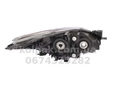 Передня ліва фара Mazda 3 2008-2012, H11/HB3, електричне/механічне регулювання, Depo, 216-1158L-LDEM2 — фото 2